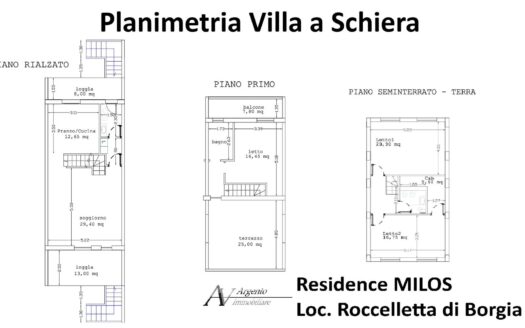 1012/08 – VILLE A SCHIERA DI NUOVA COSTRUZIONE ROCCELLETTA